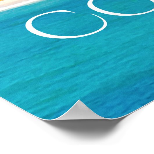 Reiseziel Perth Australien Poster (Ecke)