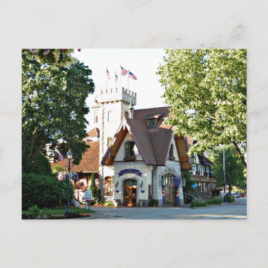 Reiseziel Postcard Frankenmuth Michigan Postkarte (Vorderseite)