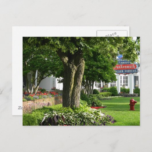 Reiseziel Postcard Frankenmuth Michigan Postkarte (Vorne/Hinten)