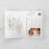 Reiseziel Qr Code Hochzeit Fidschi Einladung (Innenseite)