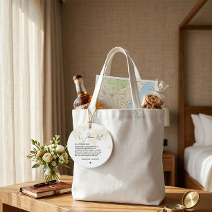 Reiseziel Reise Thema Hochzeit Willkommen Geschenk Geschenkanhänger