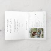 Reiseziel Sage Gold Hochzeit Einladung (Innen Abgelegt)