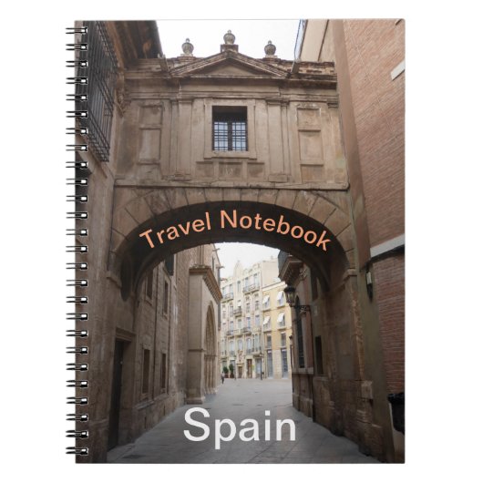 Reiseziel Spanien Notebook Notizblock (Vorderseite)