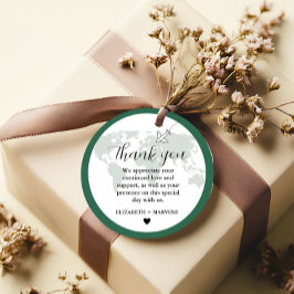 Reiseziel Thema Hochzeit Begrüßung Begrüßungsbeute Geschenkanhänger