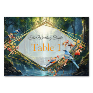 Reiseziel Wasserfall Unsere Welt Tischnummer