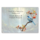 Reiseziel Wasserfall Unsere Welt Tischnummer (Rückseite)