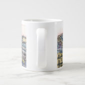 Reiseziele | Aquarell Eiffelturm & Paris Jumbo-Tasse (Rückseite)