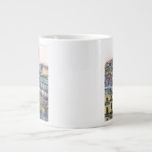 Reiseziele | Aquarell Eiffelturm & Paris Jumbo-Tasse (Vorderseite)