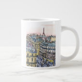 Reiseziele | Aquarell Eiffelturm & Paris Jumbo-Tasse (Rechts)