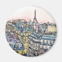 Reiseziele | Aquarell Eiffelturm & Paris