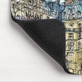 Reiseziele | Aquarell Eiffelturm & Paris Mousepad (Ecke)