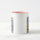 Reiseziele | Aquarell Eiffelturm & Paris Tasse (Zentrum)