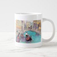 Reiseziele | Aquarell Venedig Gondelfahrt