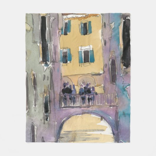 Reiseziele | Aussicht auf die Brücke von Venedig Fleecedecke (Vorderseite)