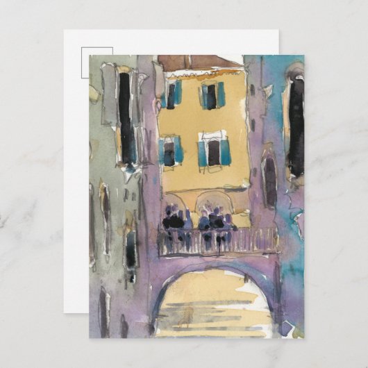 Reiseziele | Aussicht auf die Brücke von Venedig Postkarte (Vorne/Hinten)