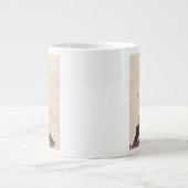 Reiseziele | Buchstaben aus dem Eiffelturm Jumbo-Tasse (Vorderseite)