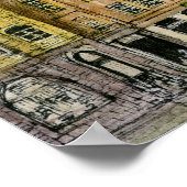 Reiseziele | European Swing Ride Watercolor Poster (Ecke)