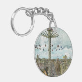 Reiseziele | European Swing Ride Watercolor Schlüsselanhänger (Vorderseite links)