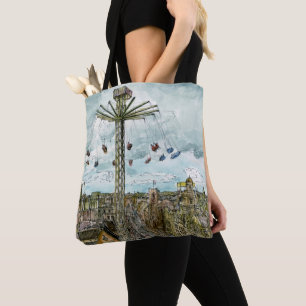 Reiseziele European Swing Ride Watercolor Tasche