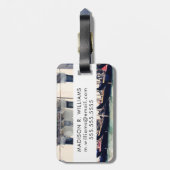 Reiseziele | Foto an der Wasserfront von Venedig Gepäckanhänger (Rückseite vertikal)