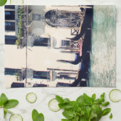 Reiseziele | Foto an der Wasserfront von Venedig Geschirrtuch (Gefaltet)