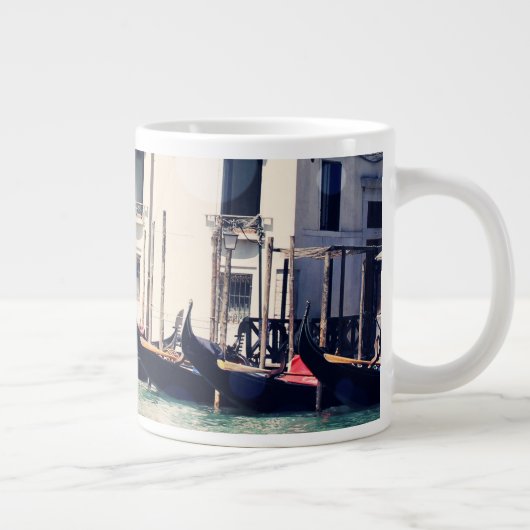 Reiseziele | Foto an der Wasserfront von Venedig Jumbo-Tasse (Rechts)
