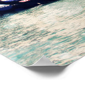 Reiseziele | Foto an der Wasserfront von Venedig Poster (Ecke)
