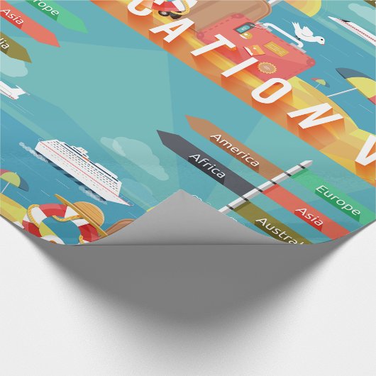 Reiseziele Geschenkpapier