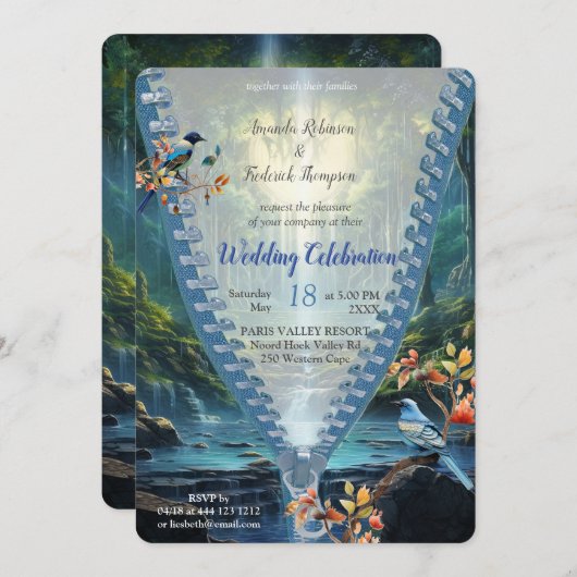 Reiseziele Landschaften unserer Welt Einladung (Vorne/Hinten)