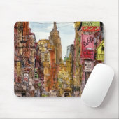 Reiseziele | New York City View of Little Italy Mousepad (Mit Mouse)