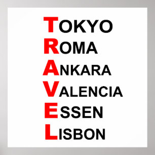 Reiseziele Poster