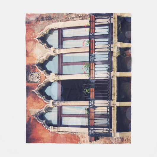 Reiseziele | Rustikales Venedig-Gebäude Fleecedecke (Vorderseite)