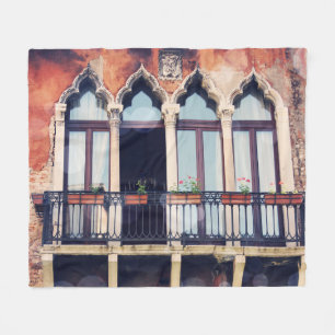 Reiseziele   Rustikales Venedig-Gebäude Fleecedecke