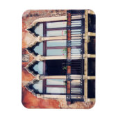 Reiseziele | Rustikales Venedig-Gebäude Magnet (Vertikal)