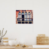 Reiseziele | Rustikales Venedig-Gebäude Poster (Küche)