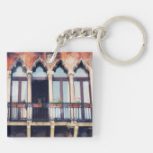 Reiseziele | Rustikales Venedig-Gebäude Schlüsselanhänger (Rückseite)