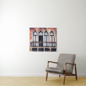 Reiseziele | Rustikales Venedig-Gebäude Wandteppich (Beispiel (Horizontal))