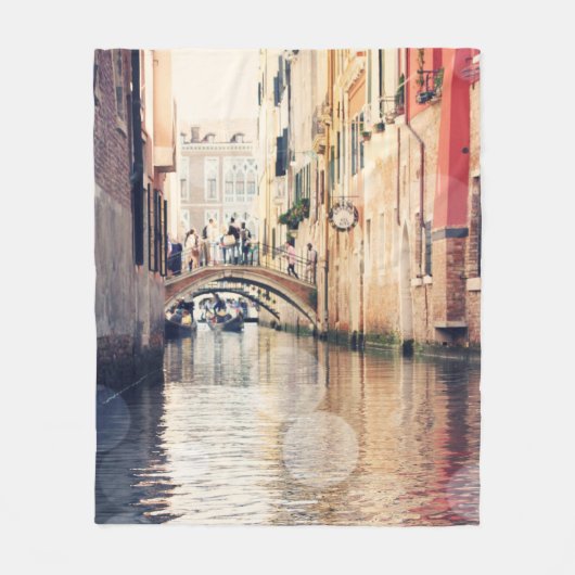 Reiseziele | Venice Gondolas Fotografie Fleecedecke (Vorderseite)