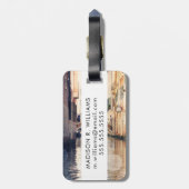 Reiseziele | Venice Gondolas Fotografie Gepäckanhänger (Rückseite vertikal)