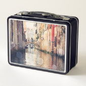 Reiseziele | Venice Gondolas Fotografie Metall Brotdose (Rückseite)