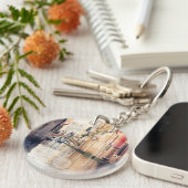 Reiseziele | Venice Gondolas Fotografie Schlüsselanhänger (Vorderseite rechts)