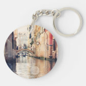 Reiseziele | Venice Gondolas Fotografie Schlüsselanhänger (Rückseite)