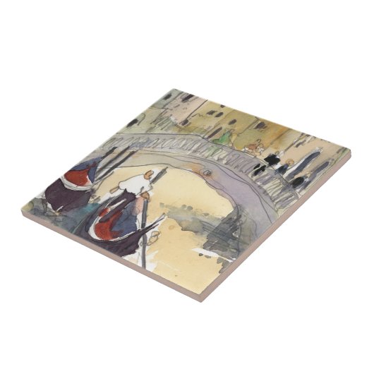 Reiseziele | Venice Plein Air Gondelbahn Fliese (Seite)