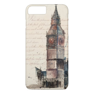 Reiseziele Vintage Briefe von Big Ben Case-Mate iPhone Hülle