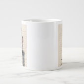 Reiseziele | Vintage Briefe von Big Ben Jumbo-Tasse (Vorderseite)