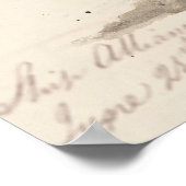 Reiseziele | Vintage Briefe von Big Ben Poster (Ecke)