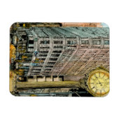 Reiseziele | Vintage Uhr Magnet (Horizontal)