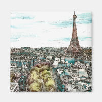 Reiseziele | Vintager Eiffelturm in Paris