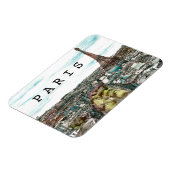 Reiseziele | Vintager Eiffelturm in Paris Magnet (Linke Seite)