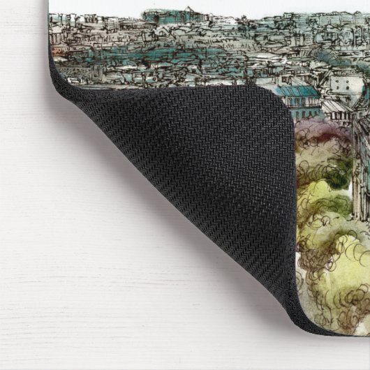 Reiseziele | Vintager Eiffelturm in Paris Mousepad (Ecke)